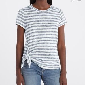 Bobeau Michelle Side Tie Knit Top